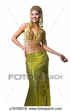 Stock Photo - Beauty, Clipping Path, Belly Button, Asian Ethnicity. Fotosearch