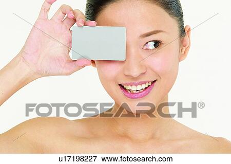 Stock Photo - Black Hair, Covering, Asian Ethnicity. Fotosearch