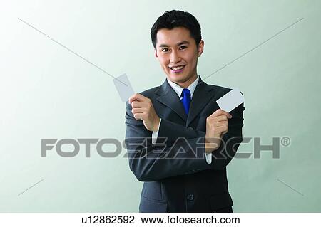 Stock Image - Business, Business Suit, Smiling, Portrait. Fotosearch