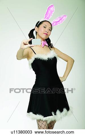 Casual Clothing, Ideas, Rabbit Ears, Pigtails, Standing View Large Photo Image Stock Image - Casual Clothing, Ideas, Rabbit Ears, Pigtails, Standing. Fotosearch