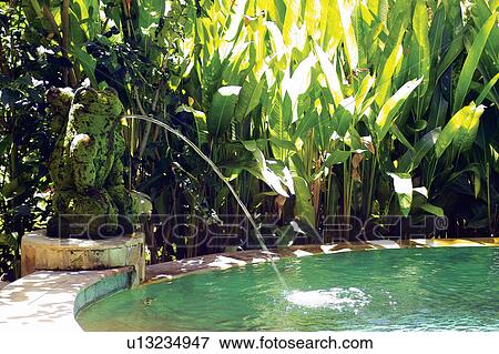 Day, Fountain, Garden Feature, Green View Large Photo Image Stock Photo - Day, Fountain, Garden Feature, Green. Fotosearch