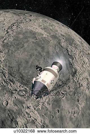 Stock Photo - dark, space, rocket, outer space, heavenly bodies, unpredictable, interstellar. Fotosearch