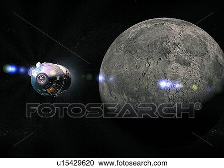 Stock Image - secret, heavenly bodies, adventure, dark, cosmos, technology, unpredictable. Fotosearch
