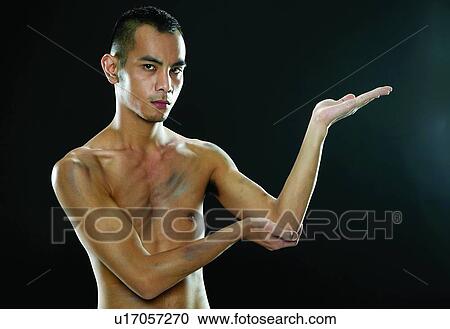 Bare Chest, Close-Up, Black Hair, Black Background, Asian Ethnicity View Large Photo Image Stock Image - Bare Chest, Close-Up, Black Hair, Black Background, Asian Ethnicity. Fotosearch