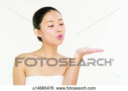 Stock Photograph - Black Hair, Close-Up, Casual Clothing, Asian Ethnicity. Fotosearch