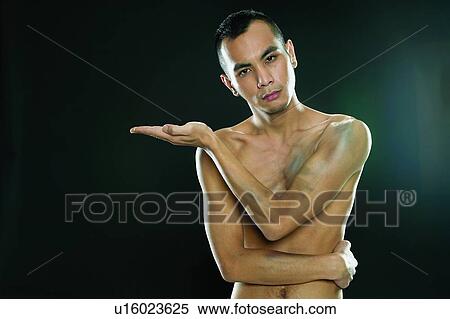 Stock Photography - Spirit Signals, Signals, Focus, Bare Chest, Close-Up. Fotosearch