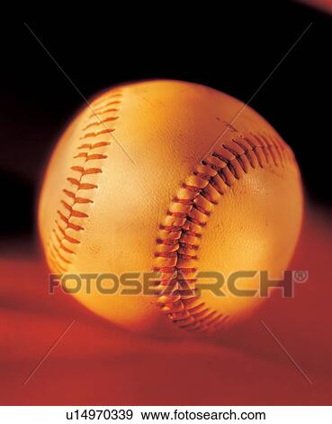 Stock Photo - ball, baseball, close-up. Fotosearch