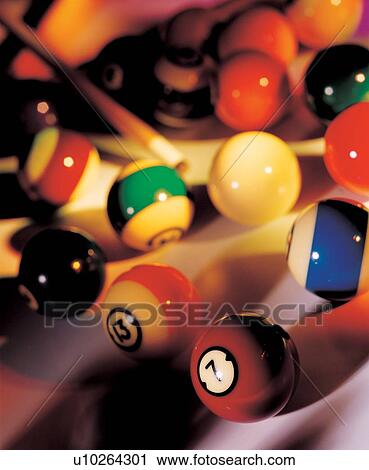 Stock Image - shadow, snooker, ed, match, pool, ball, round. Fotosearch