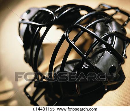Stock Photography - baseball mask, sporting good, close up. Fotosearch