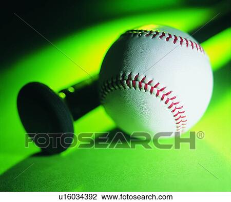 Stock Image - baseball, sporting good, baseball bat. Fotosearch