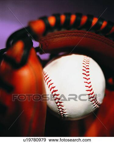sporting good, baseball, close up, baseball glove View Large Photo Image Stock Photo - sporting good, baseball, close up, baseball glove. Fotosearch