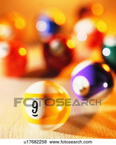 Stock Photo - , sporting good, billiards, pool, close up. Fotosearch