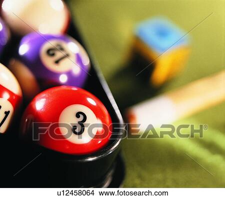sporting good, close up, billiards, pool, rack View Large Photo Image Picture - sporting good, close up, billiards, pool, rack. Fotosearch