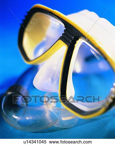 Stock Photography - sporting good, close up, diving mask. Fotosearch