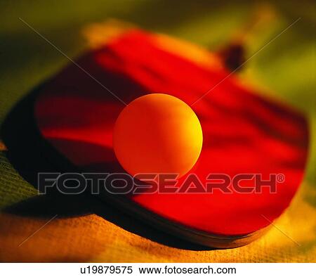 Stock Photography - sporting good, close up, ping pong, paddle. Fotosearch