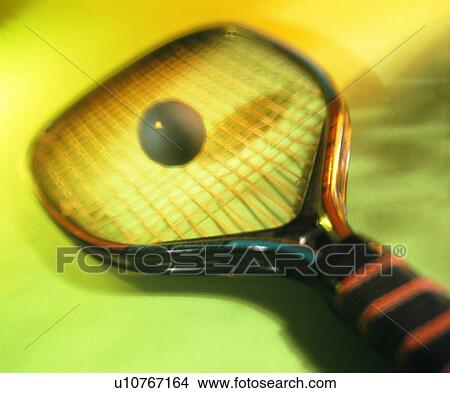 squash ball, sporting good, squash racket, close up View Large Photo Image Picture - squash ball, sporting good, squash racket, close up. Fotosearch