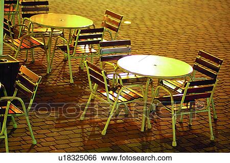 景色 外国である 屋外 椅子 テーブル 影 画像コレクション U Fotosearch