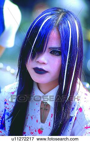 foreign, personal, style, dressing, make-up, scenery View Large Photo Image Stock Photo - foreign, personal, style, dressing, make-up, scenery. Fotosearch
