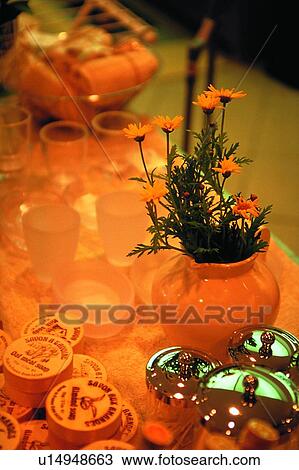 scenery, foreign, table, plant, flower, vase View Large Photo Image Stock Image - scenery, foreign, table, plant, flower, vase. Fotosearch