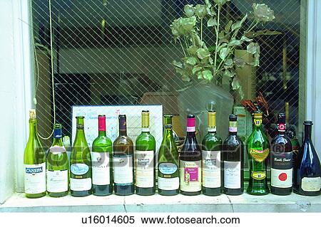 window, plant, windowsill, flower, scenery, wine bottle View Large Photo Image Stock Photography - window, plant, windowsill, flower, scenery, wine bottle. Fotosearch