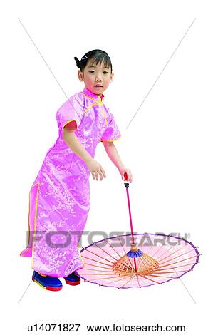 Stock Photo - Asian Ethnicity, Chinese Ethnicity, Child, Black Hair, 6-7 Years. Fotosearch