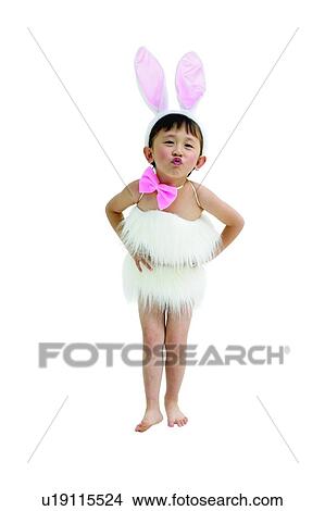 Picture - Black Hair, One Child Only, Halloween, Imitation, Childhood. Fotosearch