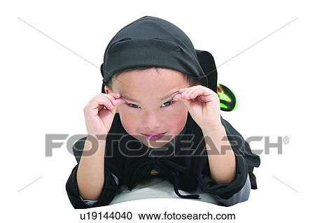 Stock Image - Close-Up, Asian Ethnicity, Chinese Ethnicity, Child, Batman, 4-5 Years. Fotosearch