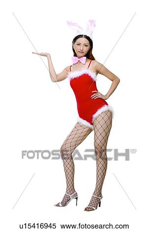 Stock Photography - Rabbit Costume, High Heels, Fishnet. Fotosearch