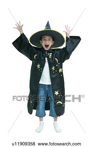 Standing, Indoor, Looking At Camera, Happiness, Imitation, Costume, Witch View Large Photo Image Stock Photo - Standing, Indoor, Looking At Camera, Happiness, Imitation, Costume, Witch. Fotosearch