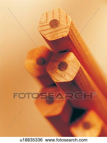 Stock Photograph - Close-Up, Colored Background, Graphite, Group Of Objects, Indoor. Fotosearch