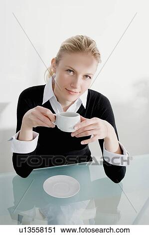Woman drinking coffee. View Large Photo Image Stock Image - Woman drinking coffee.. Fotosearch