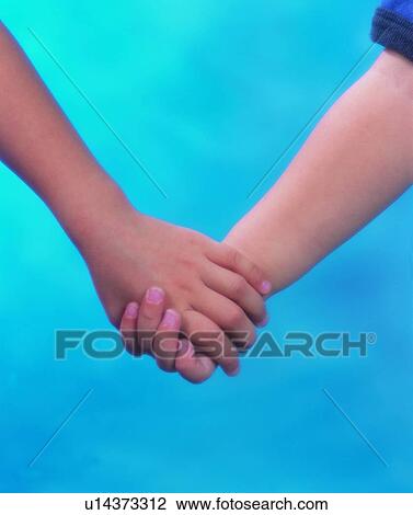 Stock Image - children, hand, holding, background. Fotosearch