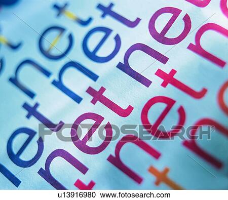 Stock Image - , internet, shadow, red, blue, printed. Fotosearch