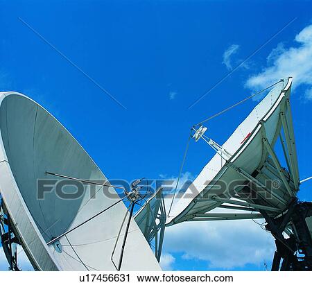 Metallic, Two Objects, Technology, Installed, Satellite Dish, Square View Large Photo Image Stock Image - Metallic, Two Objects, Technology, Installed, Satellite Dish, Square. Fotosearch