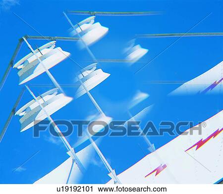 Stock Image - One Object, Today's Communication, Communication, Satellite Dish, Blue, Sky, Technology. Fotosearch
