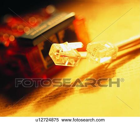 Stock Photography - plug, light, ground, wire, computer, shadow. Fotosearch