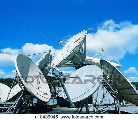 Stock Photography - Technology, Satellite, Satellite Dish, Square, Day, Communication. Fotosearch