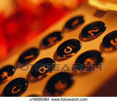 Picture - telephone, light, number, keystroke, shadow. Fotosearch
