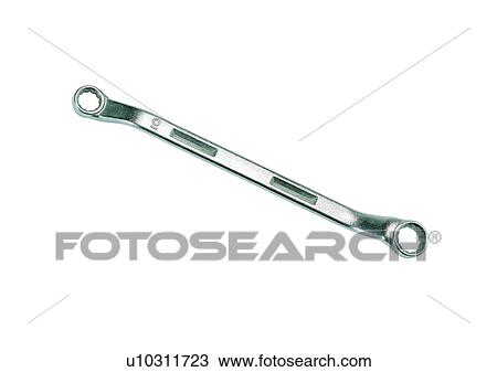Stock Image - hardware, DIY, ring spanner, tool, box wrench. Fotosearch