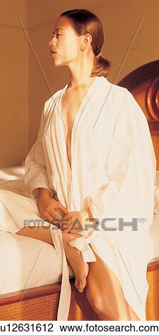 spa, bath robe, beauty, bed View Large Photo Image Stock Image - spa, bath robe, beauty, bed. Fotosearch