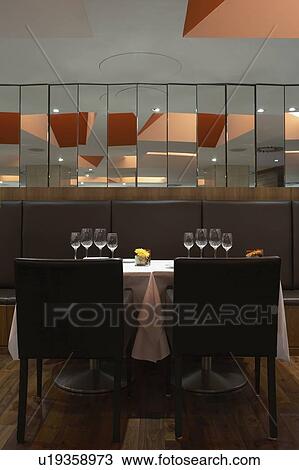 Table laid out at restaurant View Large Photo Image Stock Image - Table laid out at restaurant. Fotosearch