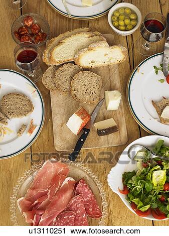 Table layed with Spanish Food, elevated view. Alicante, Spain. View Large Photo Image Stock Image - Table layed with Spanish Food, elevated view. Alicante, Spain.. Fotosearch