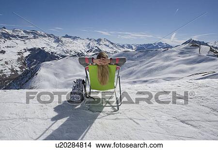 Picture - Girl sitting in the sunshine. Fotosearch