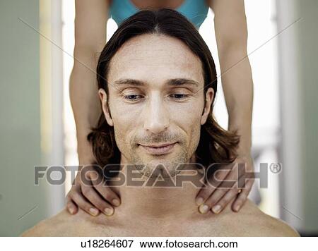 Man having massage View Large Photo Image Stock Photo - Man having massage. Fotosearch