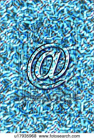 Close-up of an internet symbol superimposed on a pattern View Large Photo Image Stock Photo - Close-up of an internet symbol superimposed on a pattern. Fotosearch