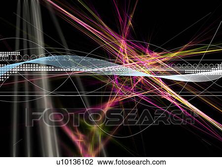 Close-up of rays of light superimposed on a black background View Large Photo Image Stock Image - Close-up of rays of light superimposed on a black background. Fotosearch
