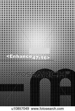 Stock Photo - Close-up of text superimposed on a dotted background. Fotosearch