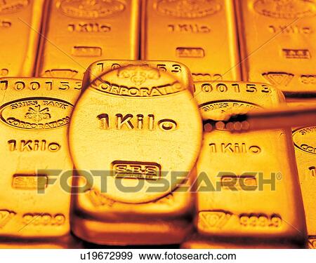 Stock Photo - wealth, store, gilt, asset, indoor, bricks. Fotosearch
