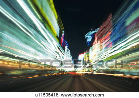 a Highway With Several Buildings on the Side, Front View, Long exposure, Blurred Motion View Large Photo Image Stock Photograph - a Highway With Several Buildings on the Side, Front View, Long exposure, Blurred Motion. Fotosearch