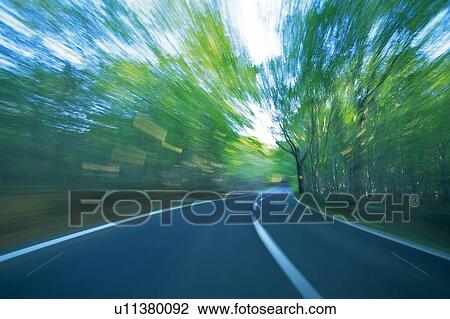 a Road, Surrounded By Several Trees, Front View, Blurred Motion, Aomori Prefecture, Japan View Large Photo Image Stock Image - a Road, Surrounded By Several Trees, Front View, Blurred Motion, Aomori Prefecture, Japan. Fotosearch